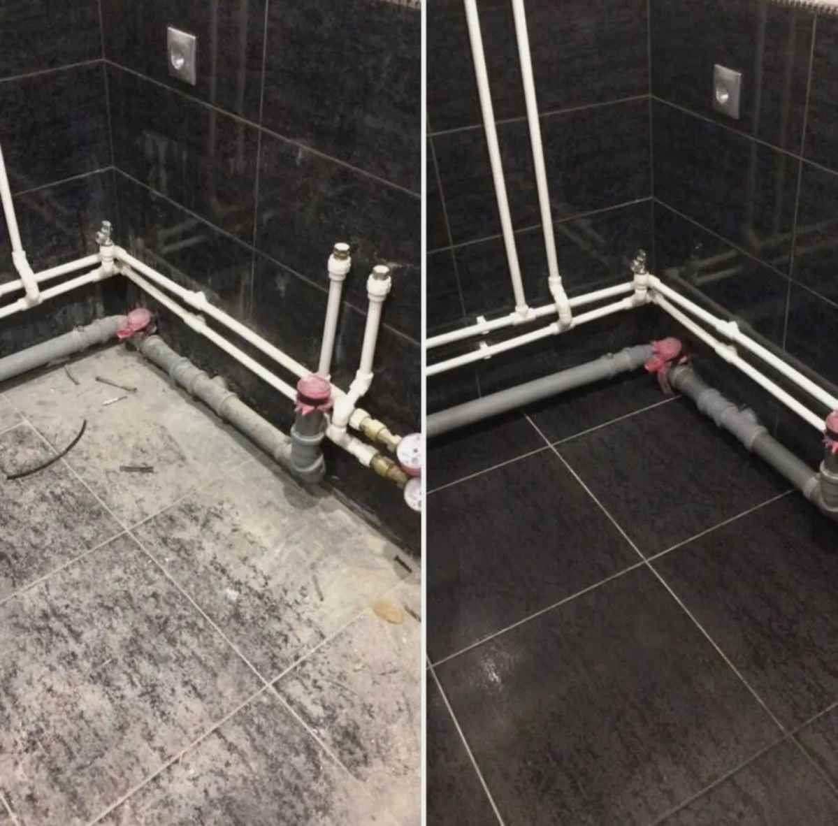 Уборка после ремонта в ванной комнате