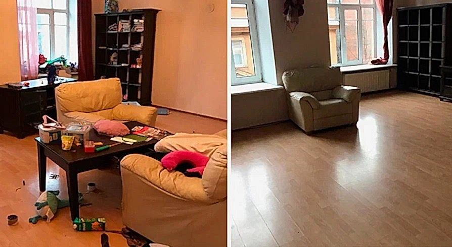 Поддерживающая уборка 4-х комнатной квартиры