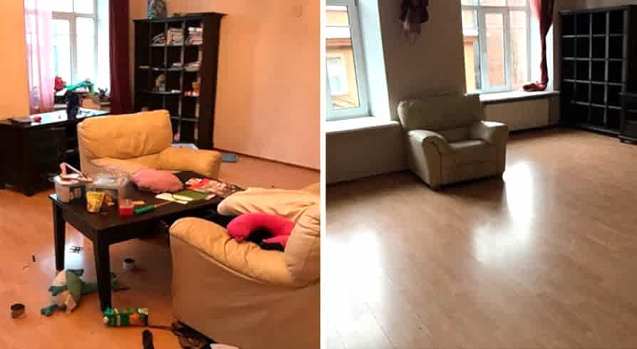 Поддерживающая уборка 4-х комнатной квартиры