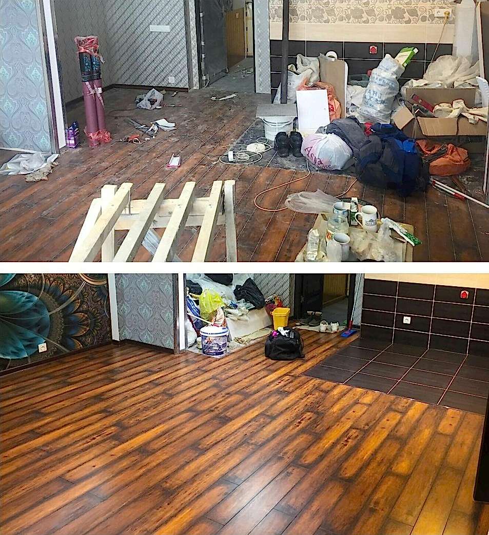 Уборка после ремонта 2-х комнатной квартиры 40 м2 Уборка после ремонта 2-х комнатной квартиры 40 м2