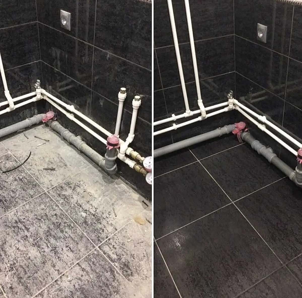 Уборка после ремонта в ванной комнате