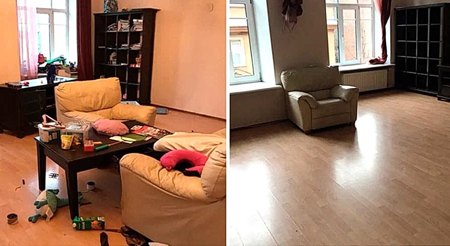 Поддерживающая уборка 4-х комнатной квартиры