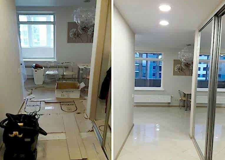 Уборка после ремонта 3-х комнатной квартиры 60 м2