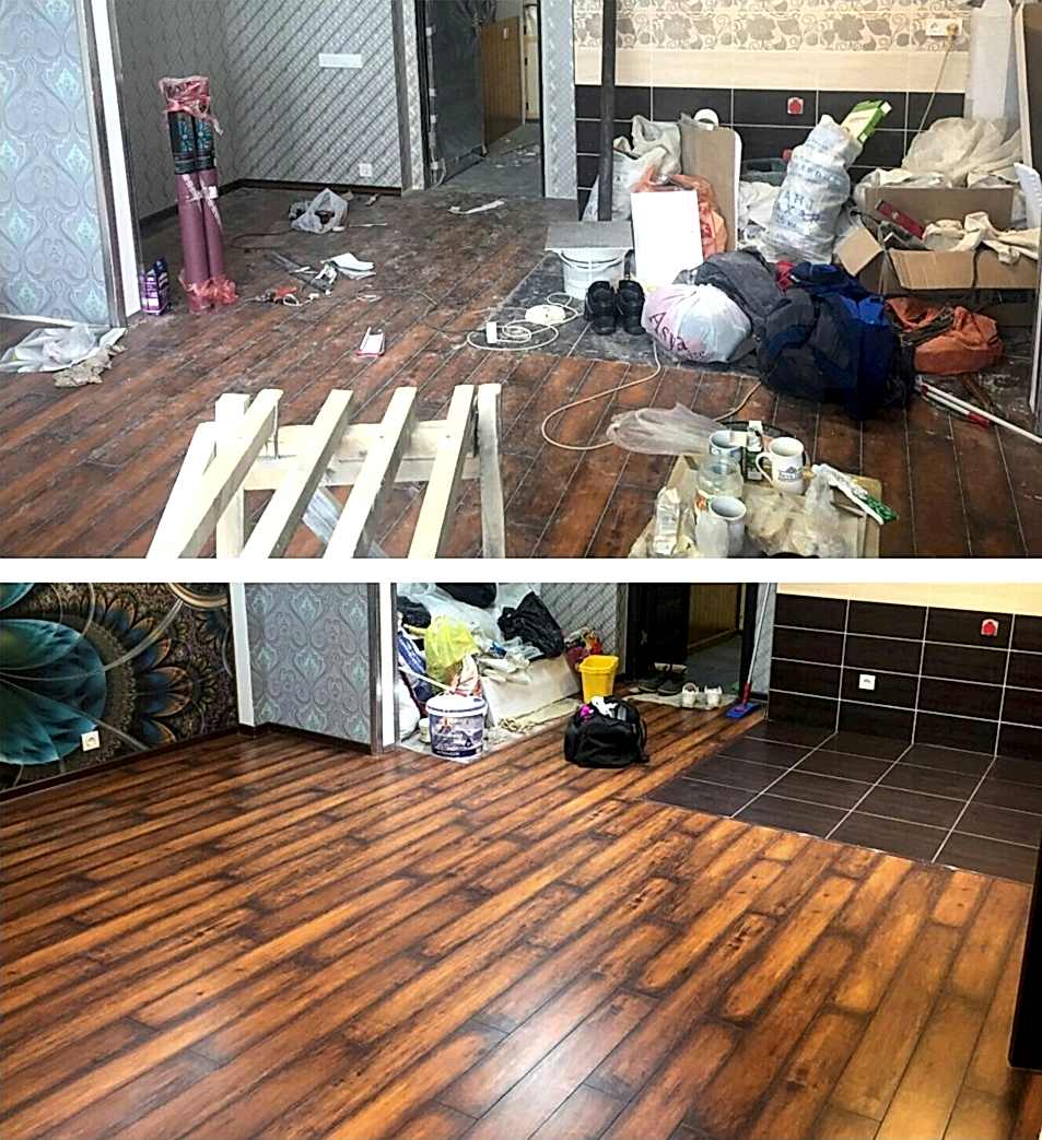 Уборка после ремонта 2-х комнатной квартиры 40 м2