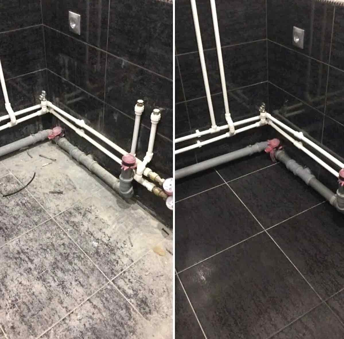 Уборка после ремонта в ванной комнате Уборка после ремонта в ванной комнате