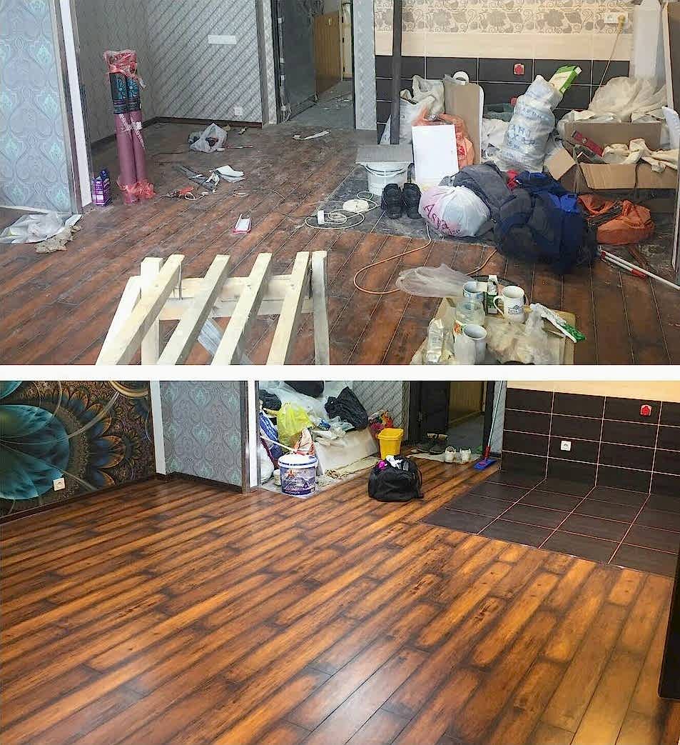 Уборка после ремонта 2-х комнатной квартиры 40 м2