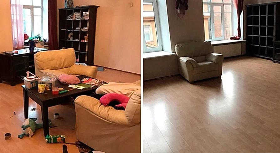 Поддерживающая уборка 4-х комнатной квартиры