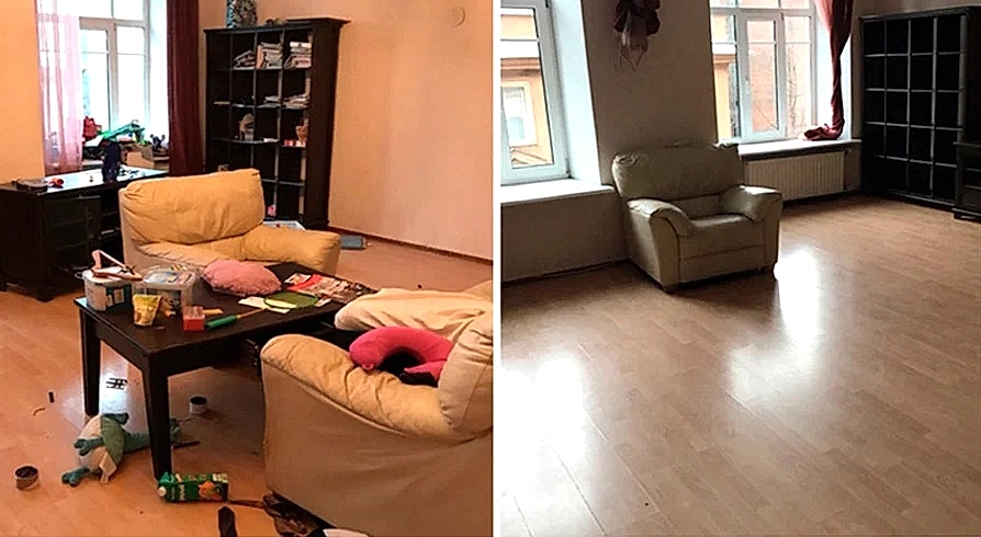 Поддерживающая уборка 4-х комнатной квартиры