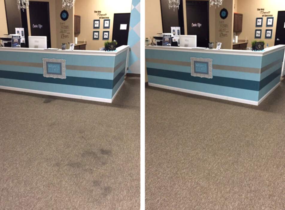 Чистка коврового покрытия в офисе