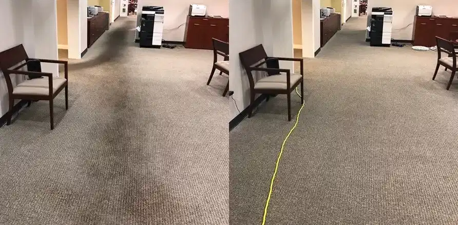 Чистка коврового покрытия в офисе
