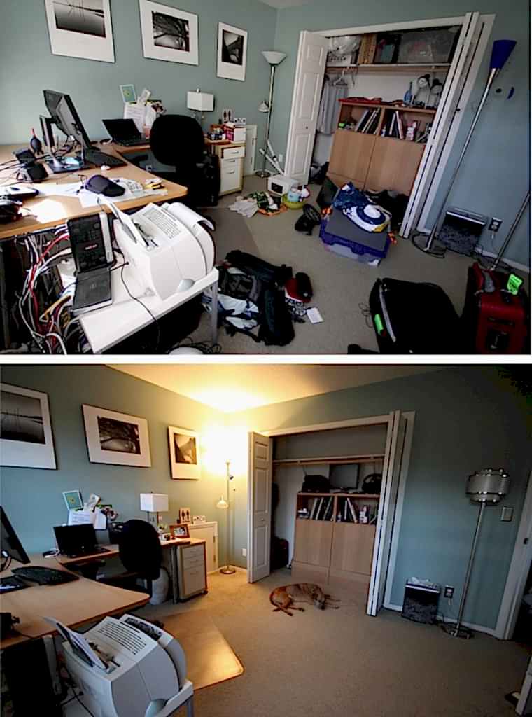 Генеральная уборка в комнате за 4 ч.