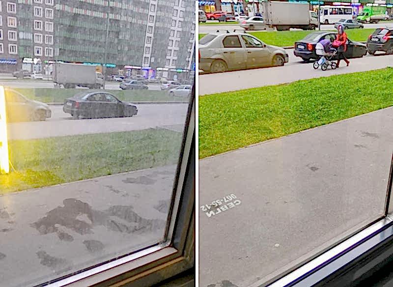 Мытье окон в бизнес-центре