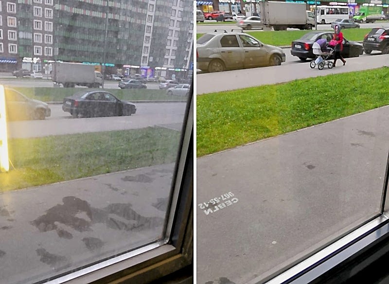 Мытье окон в бизнес-центре