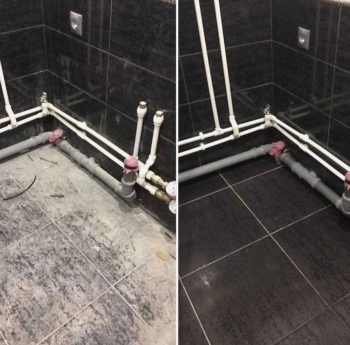 Уборка после ремонта в ванной комнате