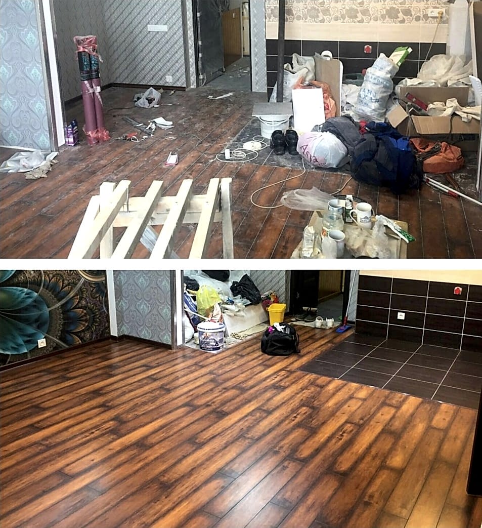 Уборка после ремонта 2-х комнатной квартиры 40 м2