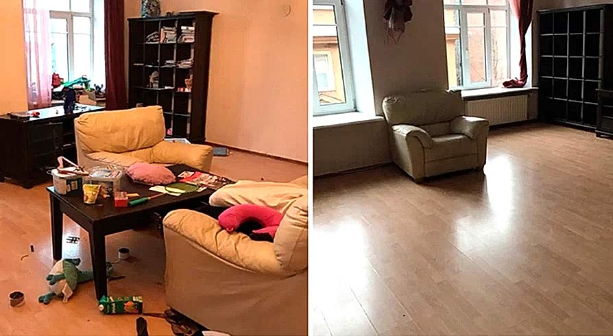 Поддерживающая уборка 4-х комнатной квартиры