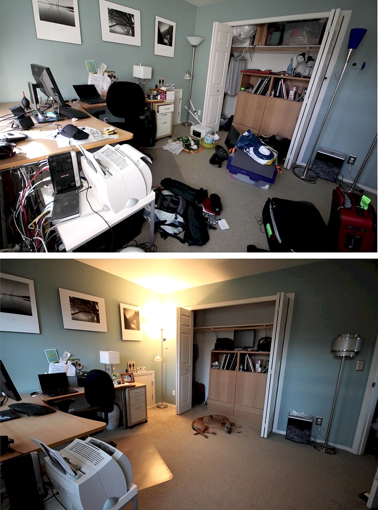 Генеральная уборка в комнате за 4 ч.