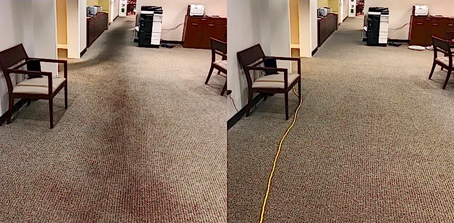 Чистка коврового покрытия в офисе
