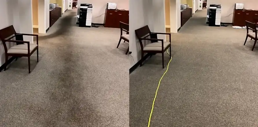 Чистка коврового покрытия в офисе