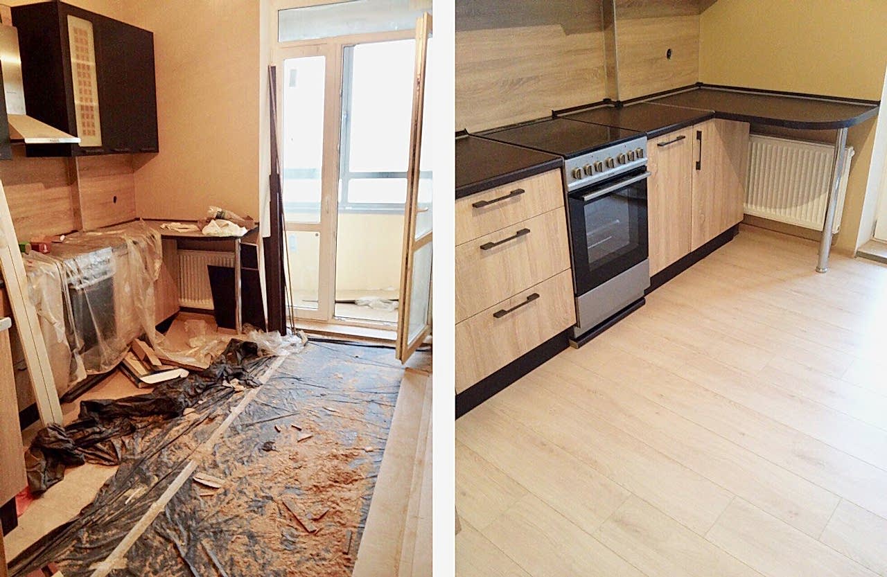 Уборка после ремонта 3-х комнатной квартиры за 5 ч.