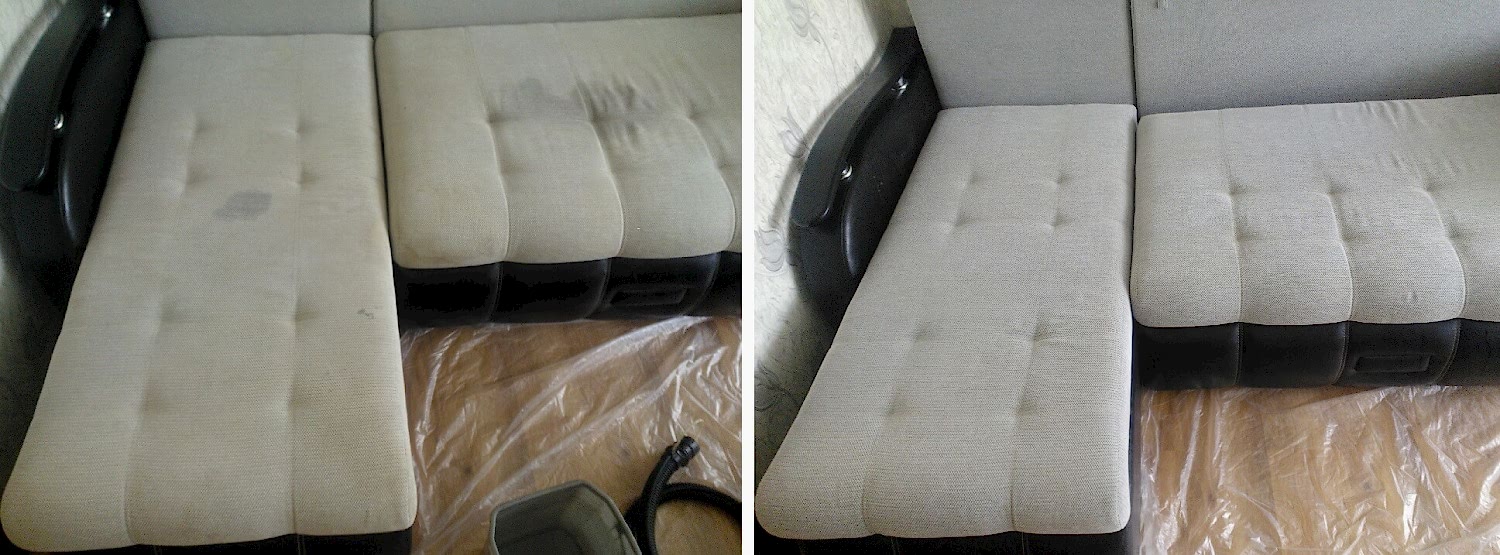 Химчистка светлого дивана