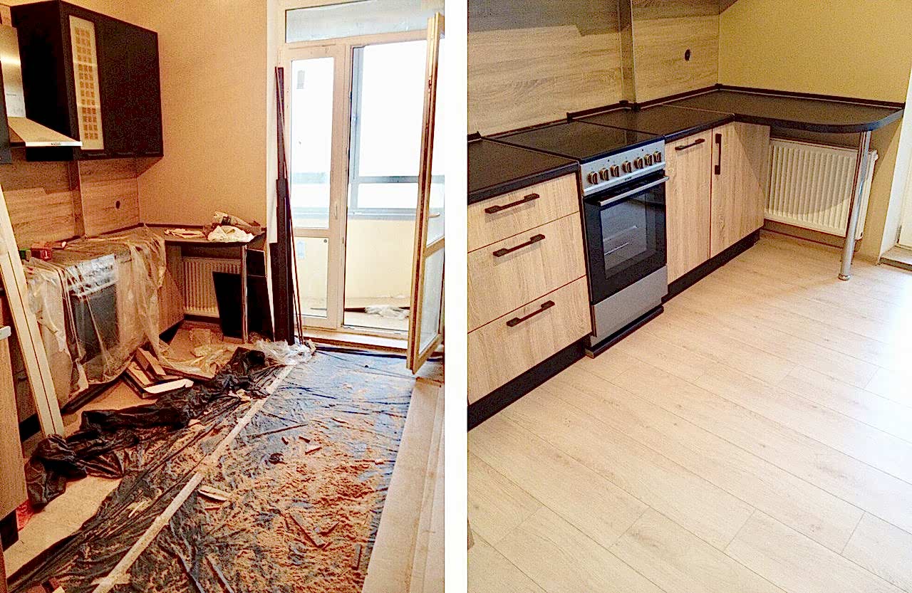 Уборка после ремонта 3-х комнатной квартиры за 5 ч.