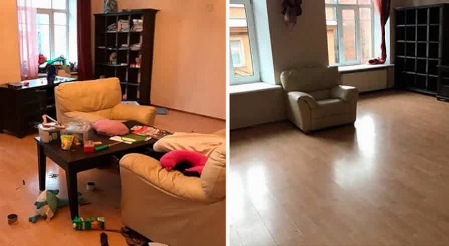 Поддерживающая уборка 4-х комнатной квартиры Поддерживающая уборка 4-х комнатной квартиры