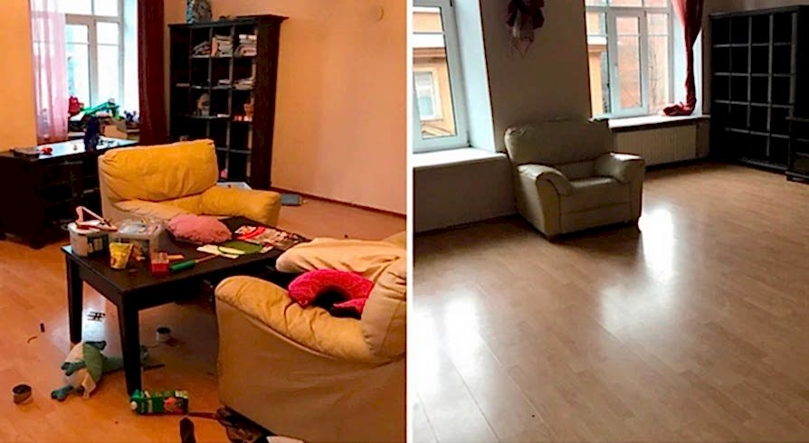 Поддерживающая уборка 4-х комнатной квартиры Поддерживающая уборка 4-х комнатной квартиры