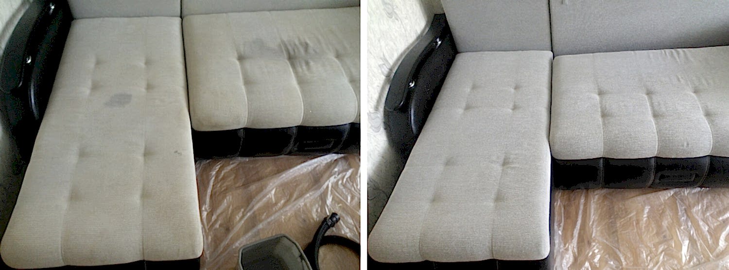 Химчистка светлого дивана