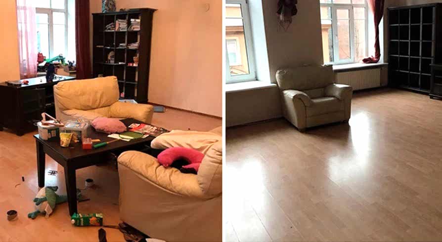 Поддерживающая уборка 4-х комнатной квартиры