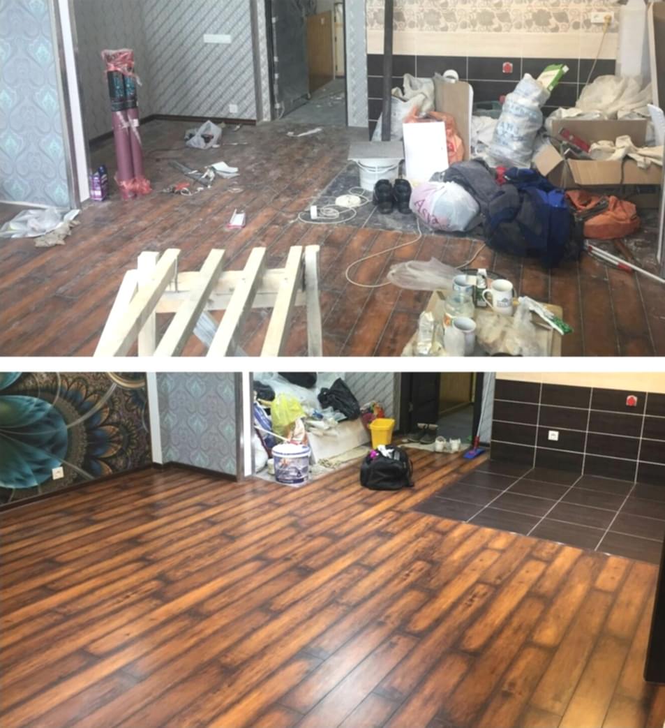 Уборка после ремонта 2-х комнатной квартиры 40 м2