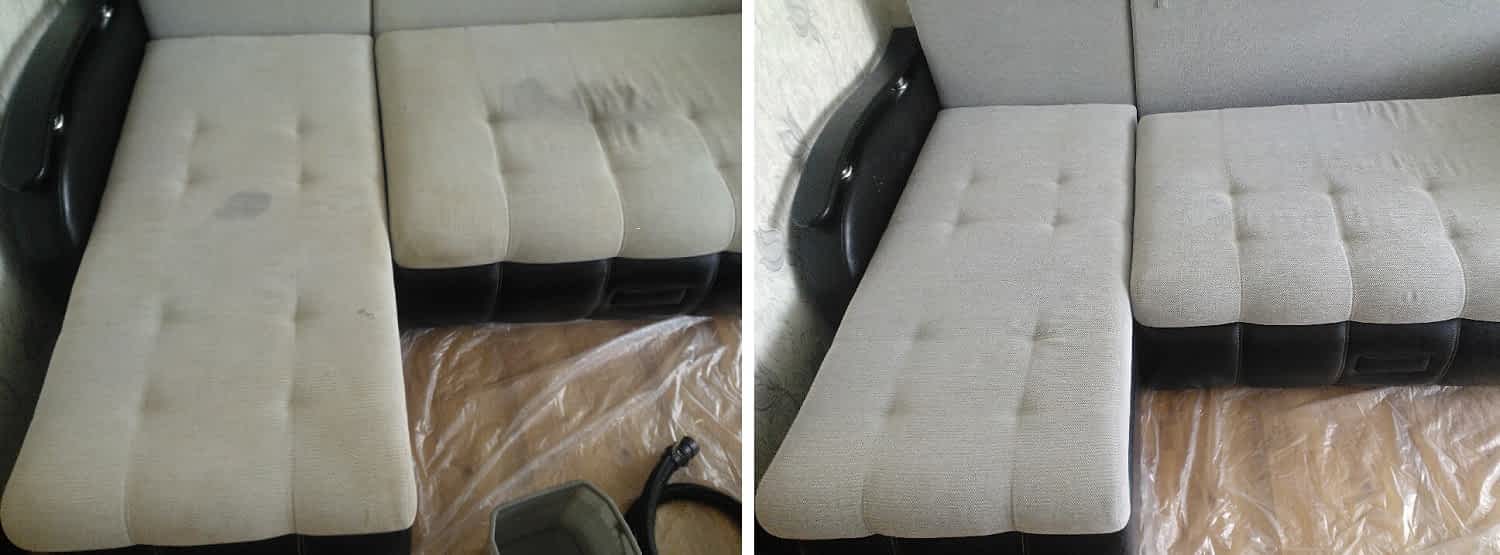 Химчистка светлого дивана