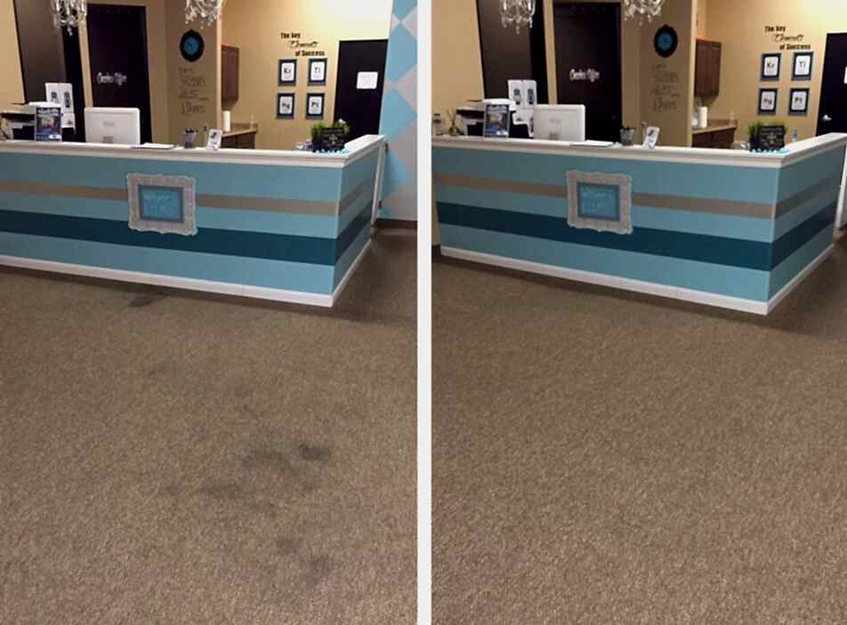 Чистка коврового покрытия в офисе