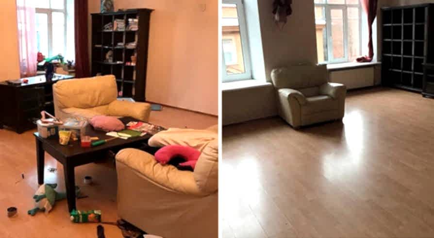 Поддерживающая уборка 4-х комнатной квартиры