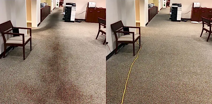 Чистка коврового покрытия в офисе