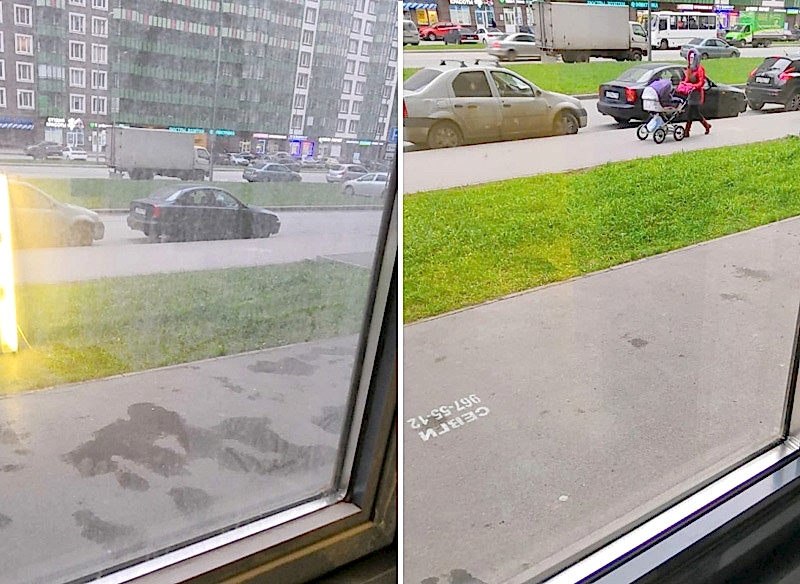 Мытье окон в бизнес-центре