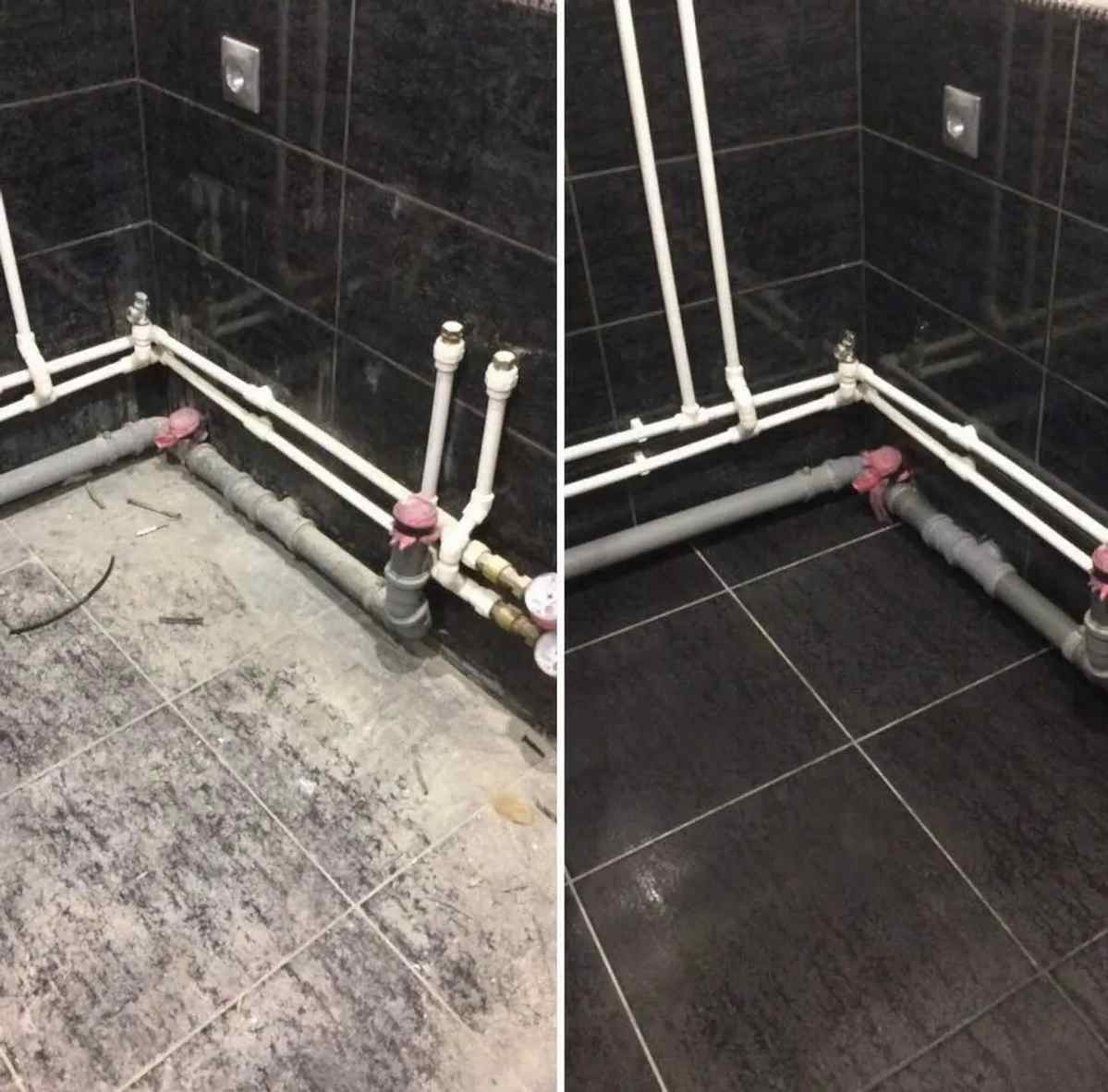 Уборка после ремонта в ванной комнате