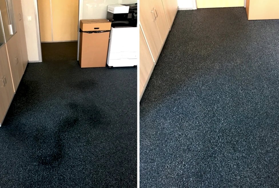 Химчистка ковролина в офисе