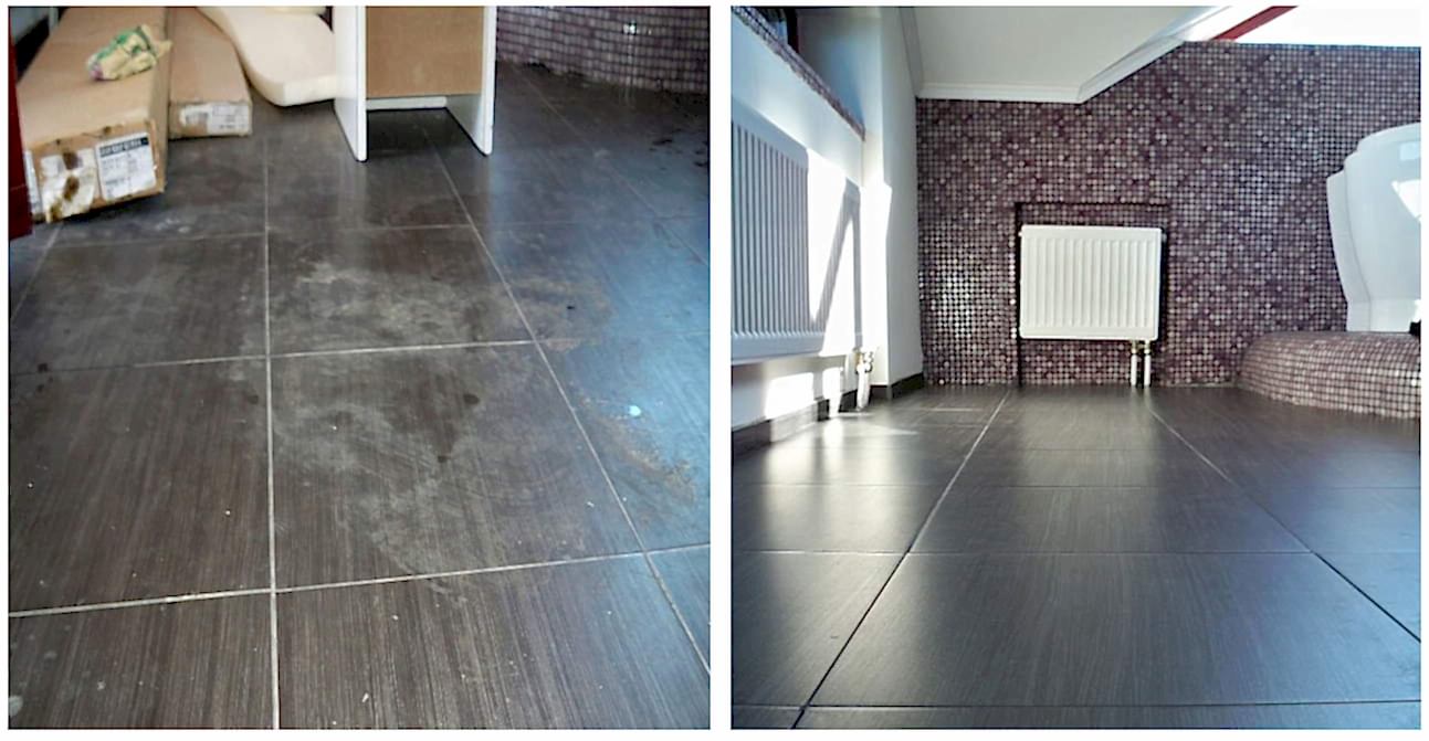 Уборка после ремонта в ванной комнате 10 м2