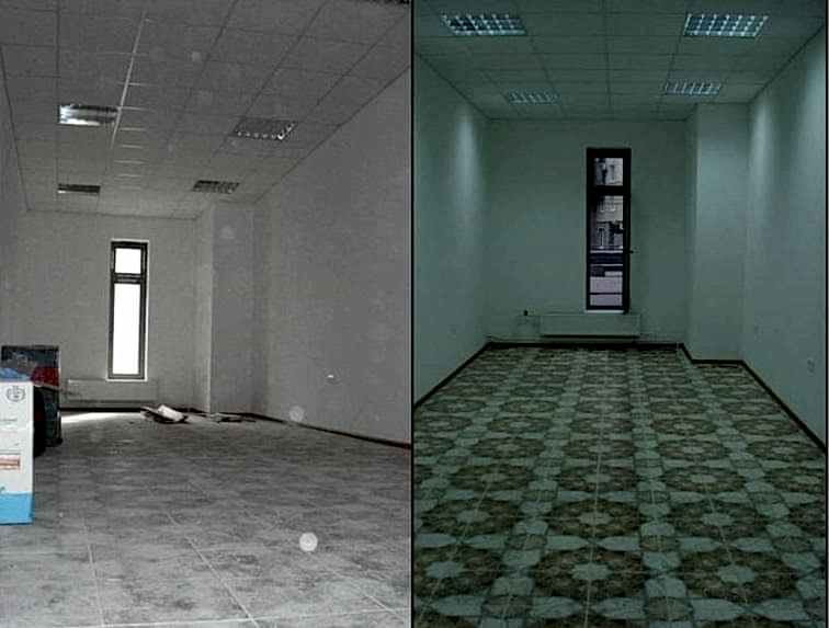 Уборка офиса 50 м2 после ремонта