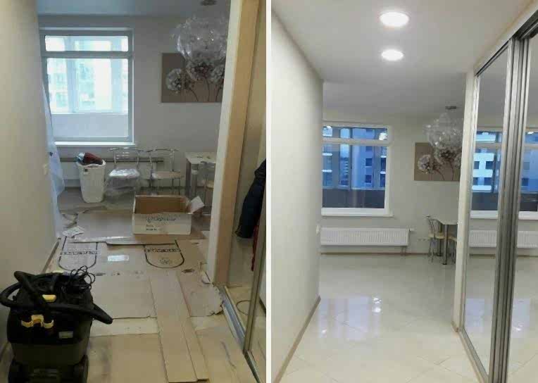 Уборка после ремонта 3-х комнатной квартиры 60 м2