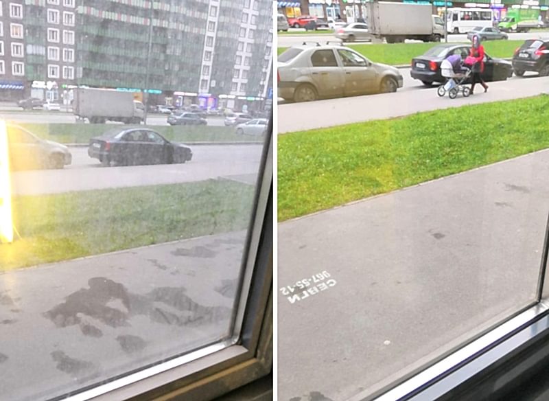 Мытье окон в бизнес-центре