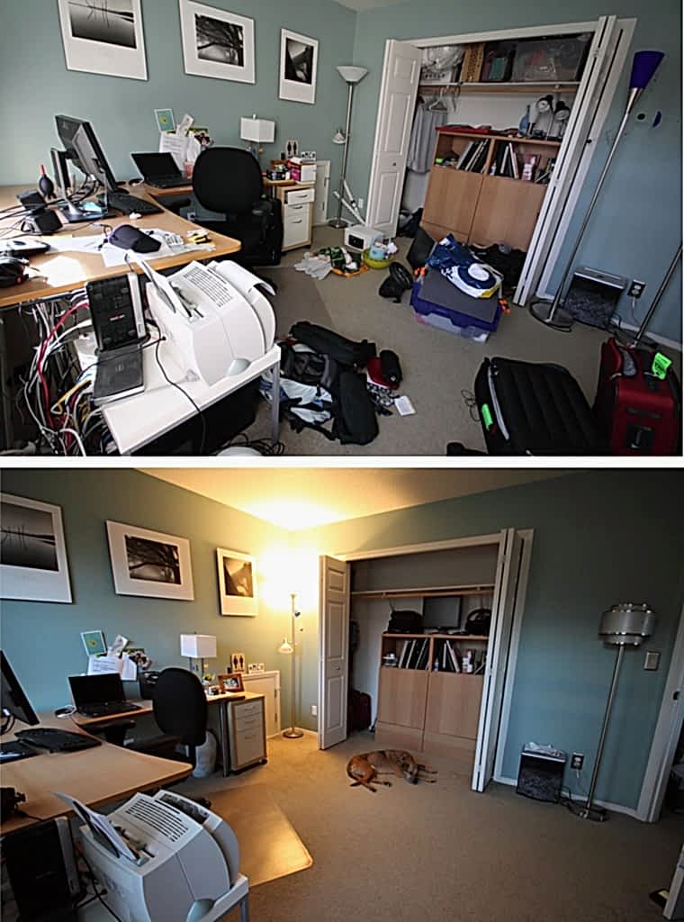 Генеральная уборка в комнате за 4 ч.