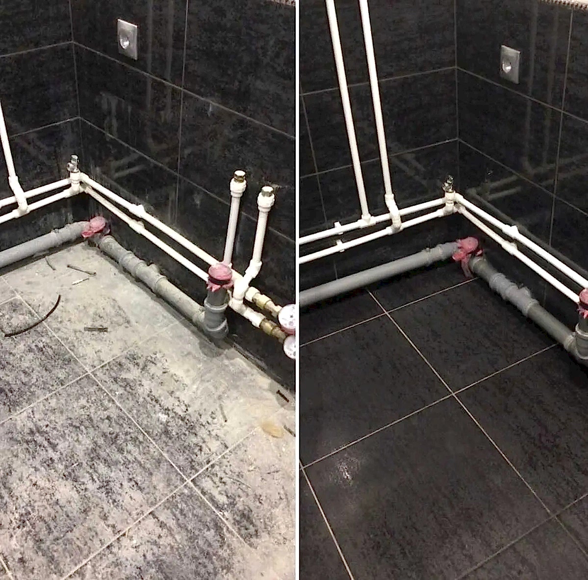 Уборка после ремонта в ванной комнате