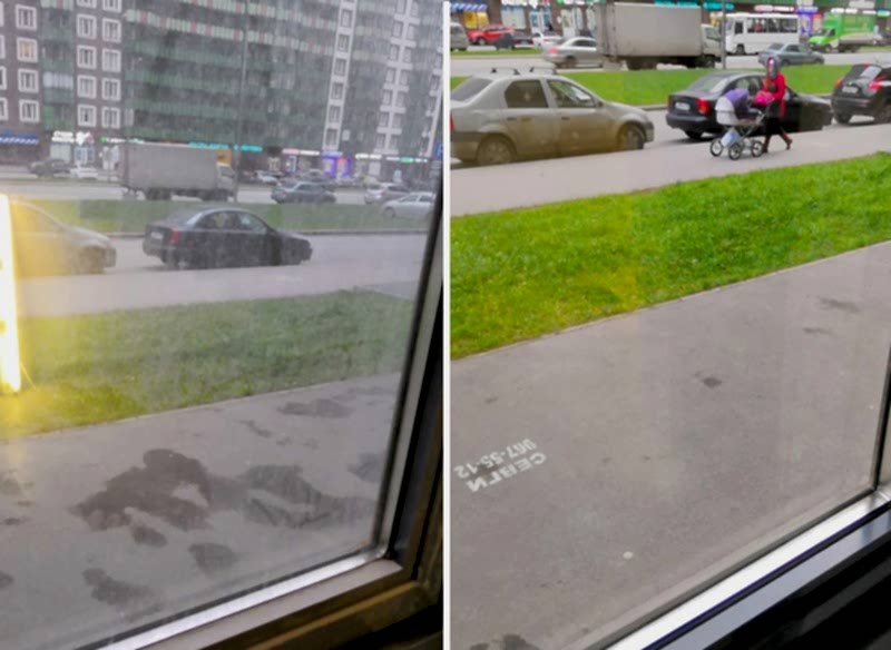 Мытье окон в бизнес-центре