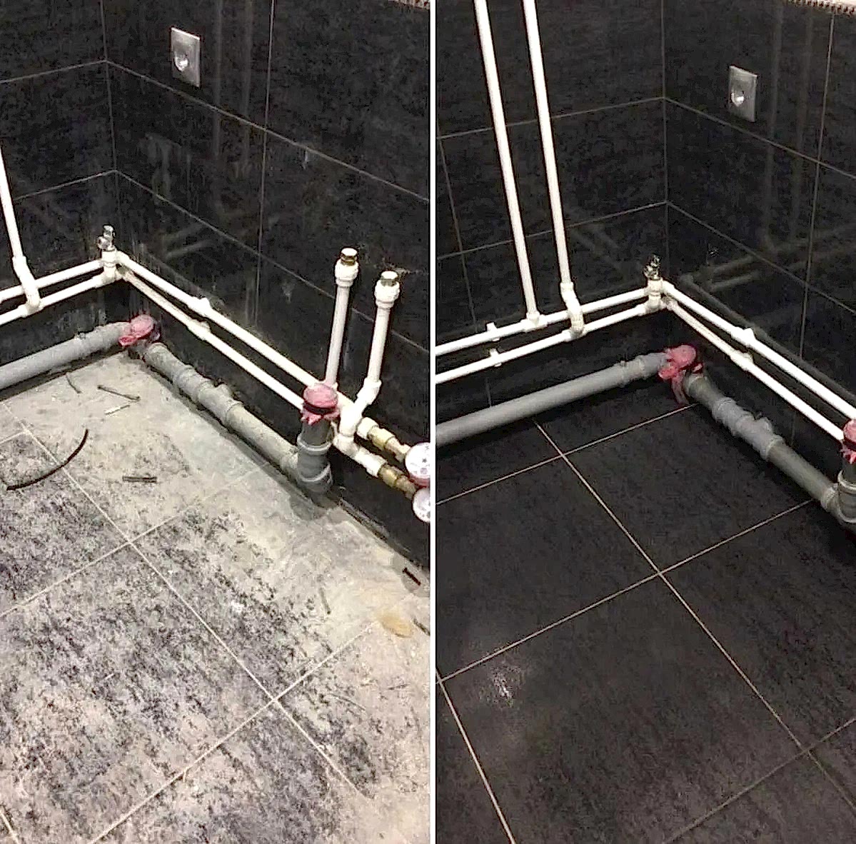 Уборка после ремонта в ванной комнате