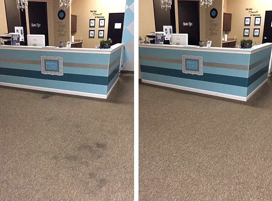 Чистка коврового покрытия в офисе