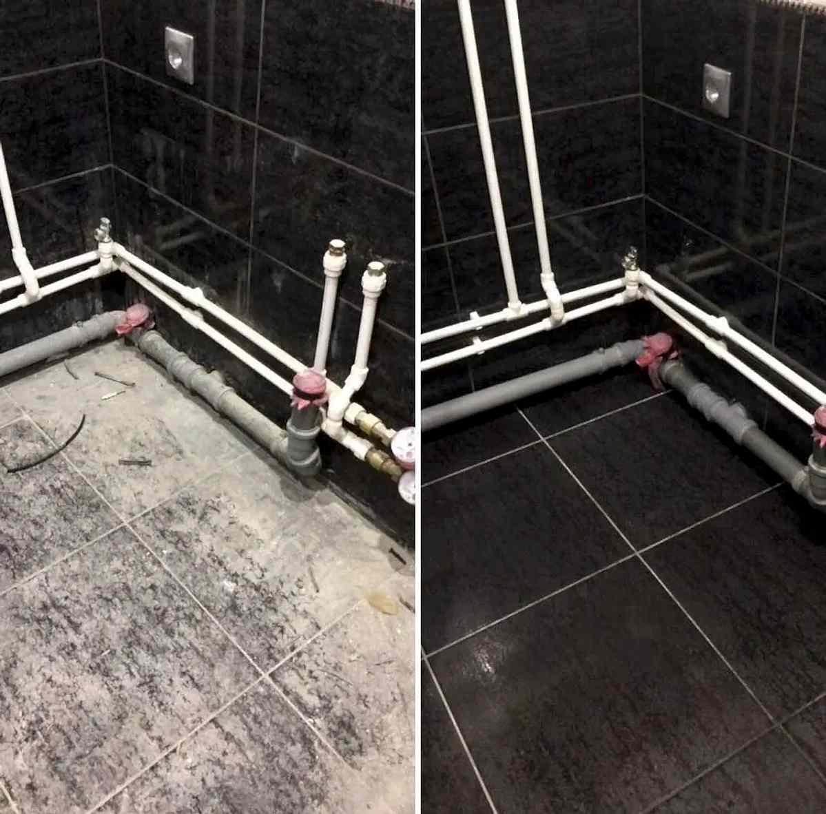 Уборка после ремонта в ванной комнате