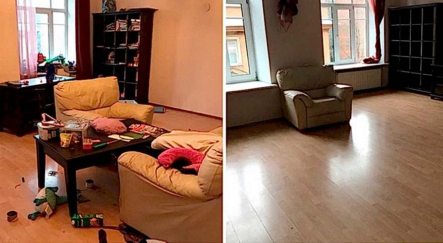 Поддерживающая уборка 4-х комнатной квартиры