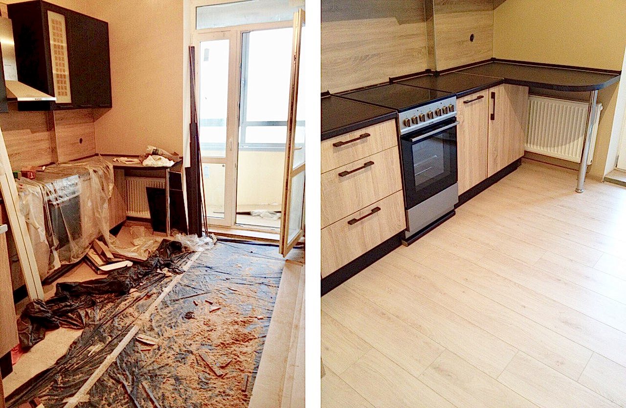 Уборка после ремонта 3-х комнатной квартиры за 5 ч.